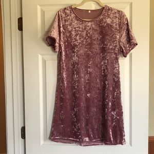 Velour dress